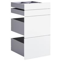 Set Predalov Unit - bela, Moderno, leseni material (45,3/83/47cm) - Based