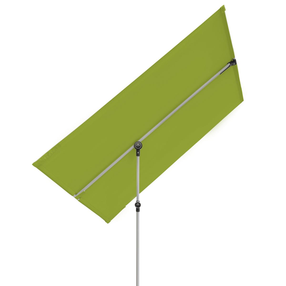 Sonnenschirm Active Balkonblende Grün ca.180x130cm - Alufarben/Grün, Design, Textil/Metall (180/130cm) - KNIRPS