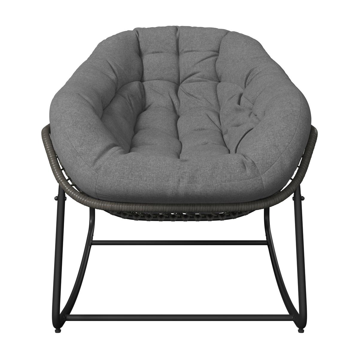 Vrtni Gugalnik Alicante, Siva - temno siva/siva, Basics, kovina/umetna masa (95/80/111cm) - Mömax