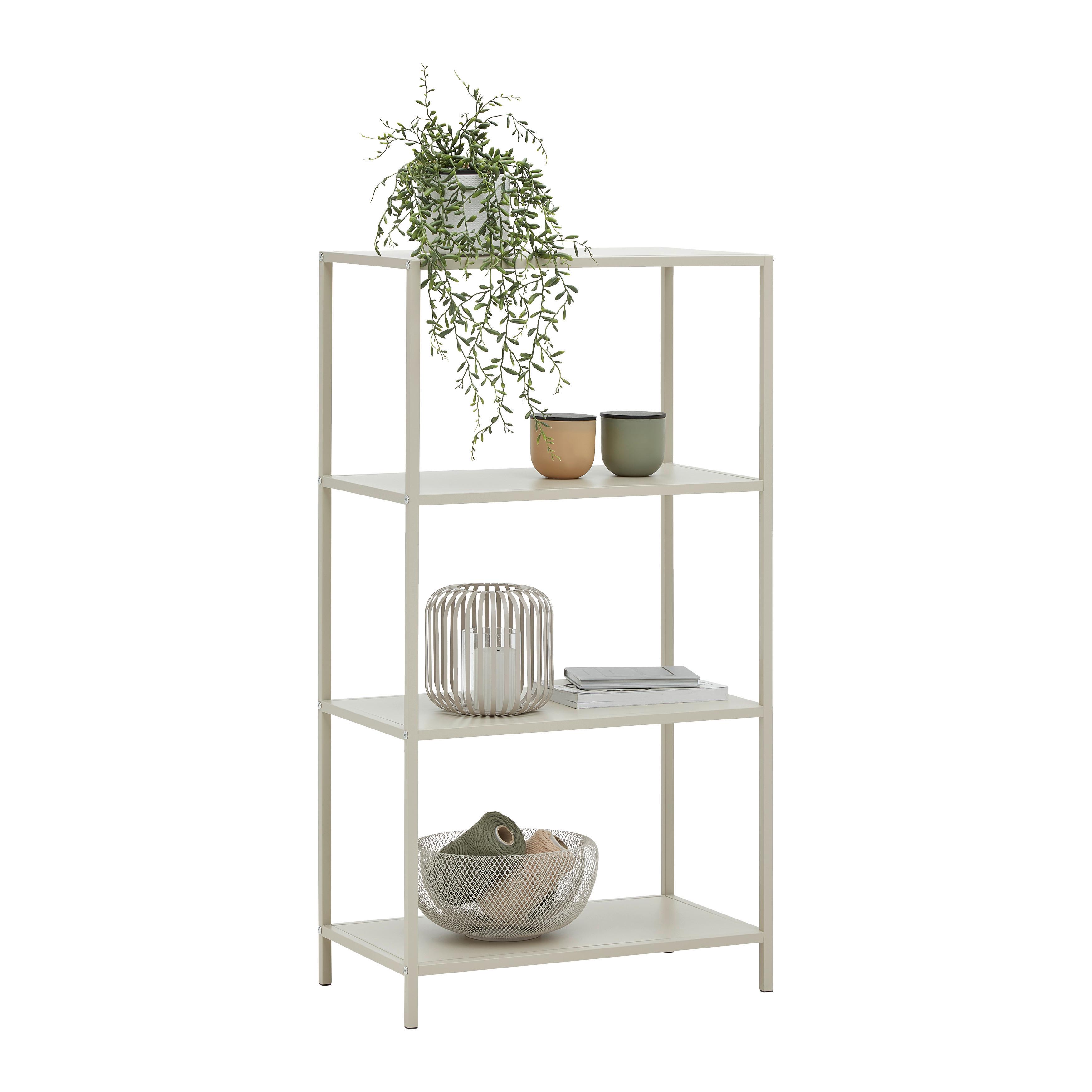 Regal Havanna Kaschmir - Kaschmir/Beige, MODERN, Holzwerkstoff/Metall (60/113/33cm) - Mömax