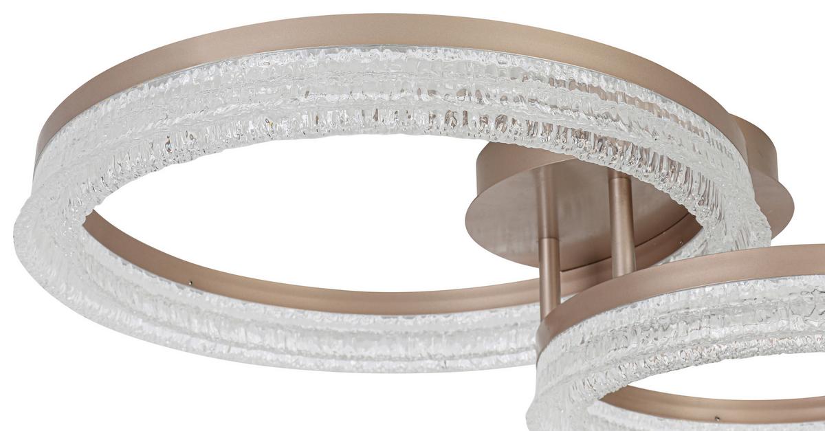 Led Mennyezeti Lámpa Martin - cappuccino, Modern, műanyag/fém (41,5/62/14,5cm) - Mömax