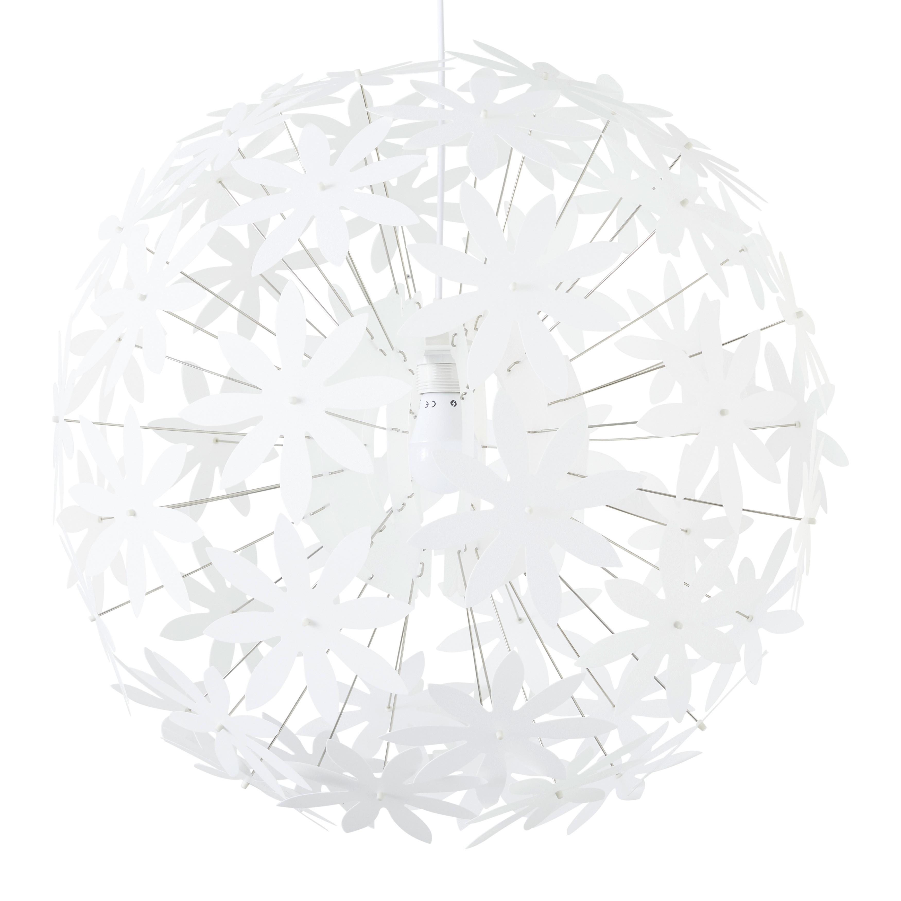 Lustră Begonia - alb, Lifestyle, plastic/metal (60/150cm) - Modern Living
