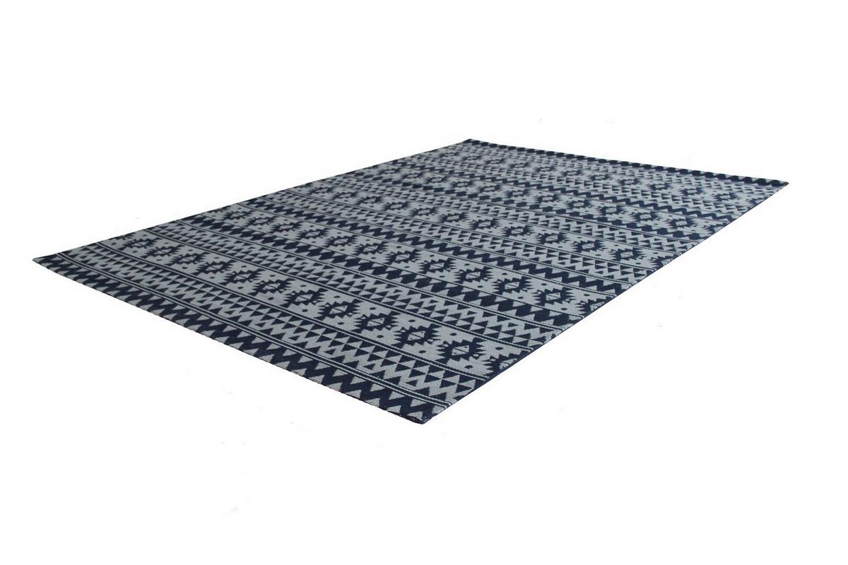 Flachwebeteppich Sunny 210 Blau 80cm X 150cm - Blau, Basics, Textil (80/150cm) - Kayoom