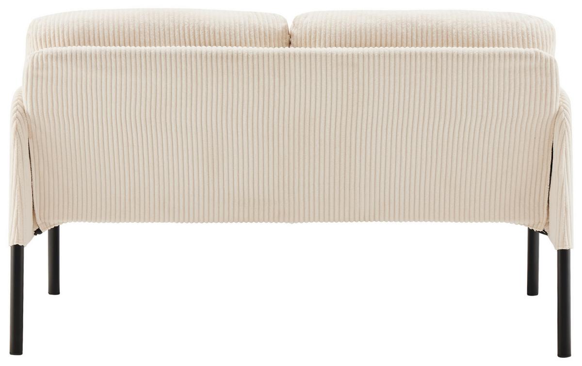 Dvosjed Miami - bež/crna, Moderno, drvo/metal (120/73,5/77cm) - Based