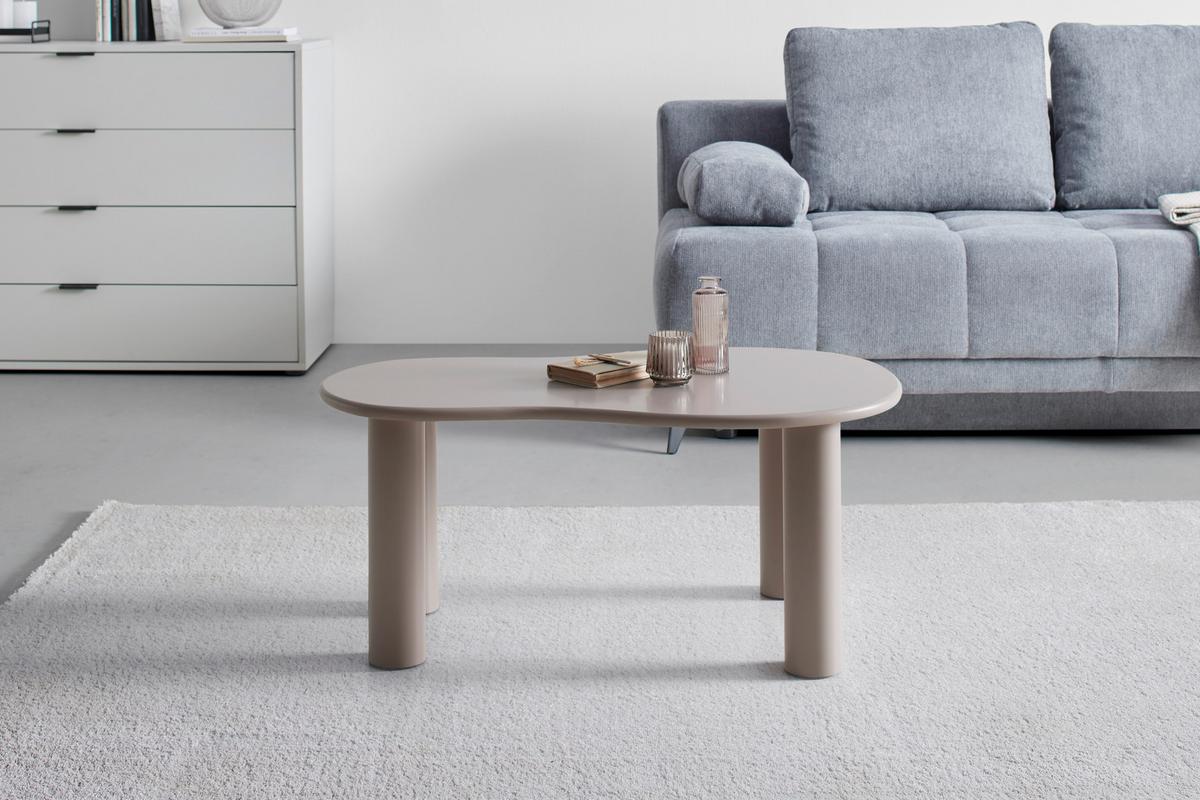 Couchtisch Bandera Grau - Grau, LIFESTYLE, Holzwerkstoff/Kunststoff (80/35/50cm) - Mömax