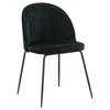 STUHL-SET WRINKLES - Schwarz, Design, Kunststoff/Textil (49/79.5/50cm) - Livetastic