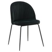 STUHL-SET WRINKLES - Schwarz, Design, Kunststoff/Textil (49/79.5/50cm) - Livetastic