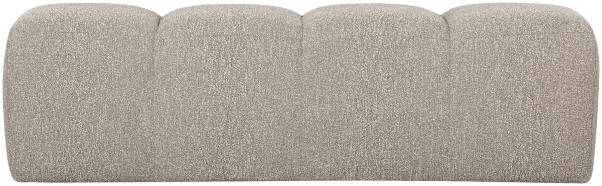 Sitzbank Mojo Beige Bouclé - Beige, Design, Textil (164/49/45cm) - Livetastic