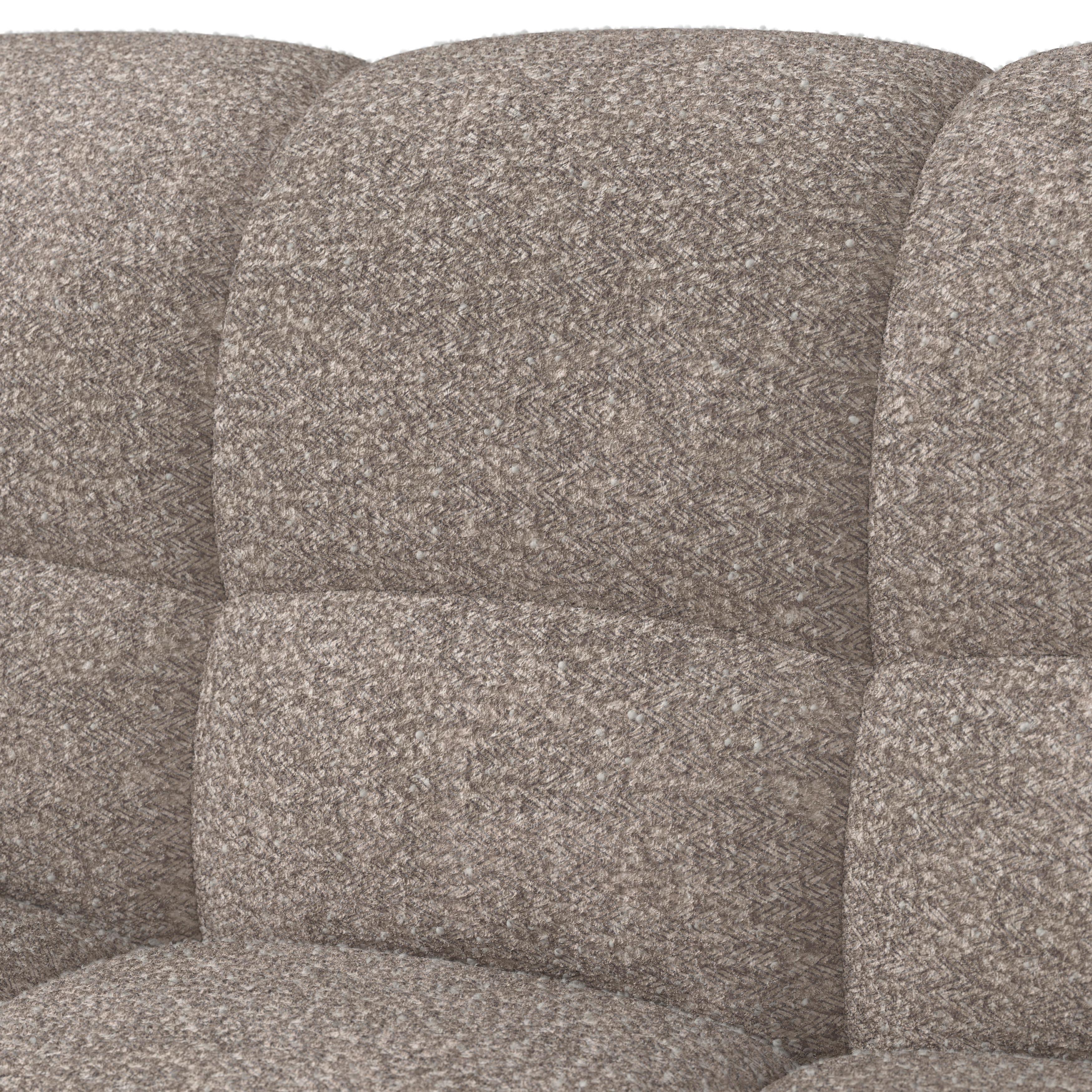 SOFFA MARIE - brun/svart, Modern, trä/textil (232/77/90cm) - Bessagi Home