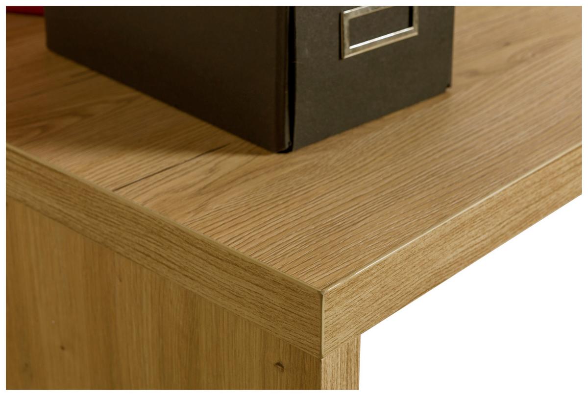 Schreibtisch Schema in Eiche Artisan - Eiche Artisan, MODERN, Holzwerkstoff (180/74/80cm) - Mömax