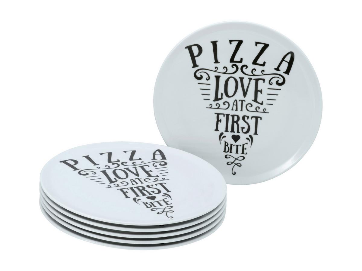 Set Krožnikov Za Pico All You Need Is Pizza, 6-Delni - bela, Trend, keramika (33cm) - Creatable