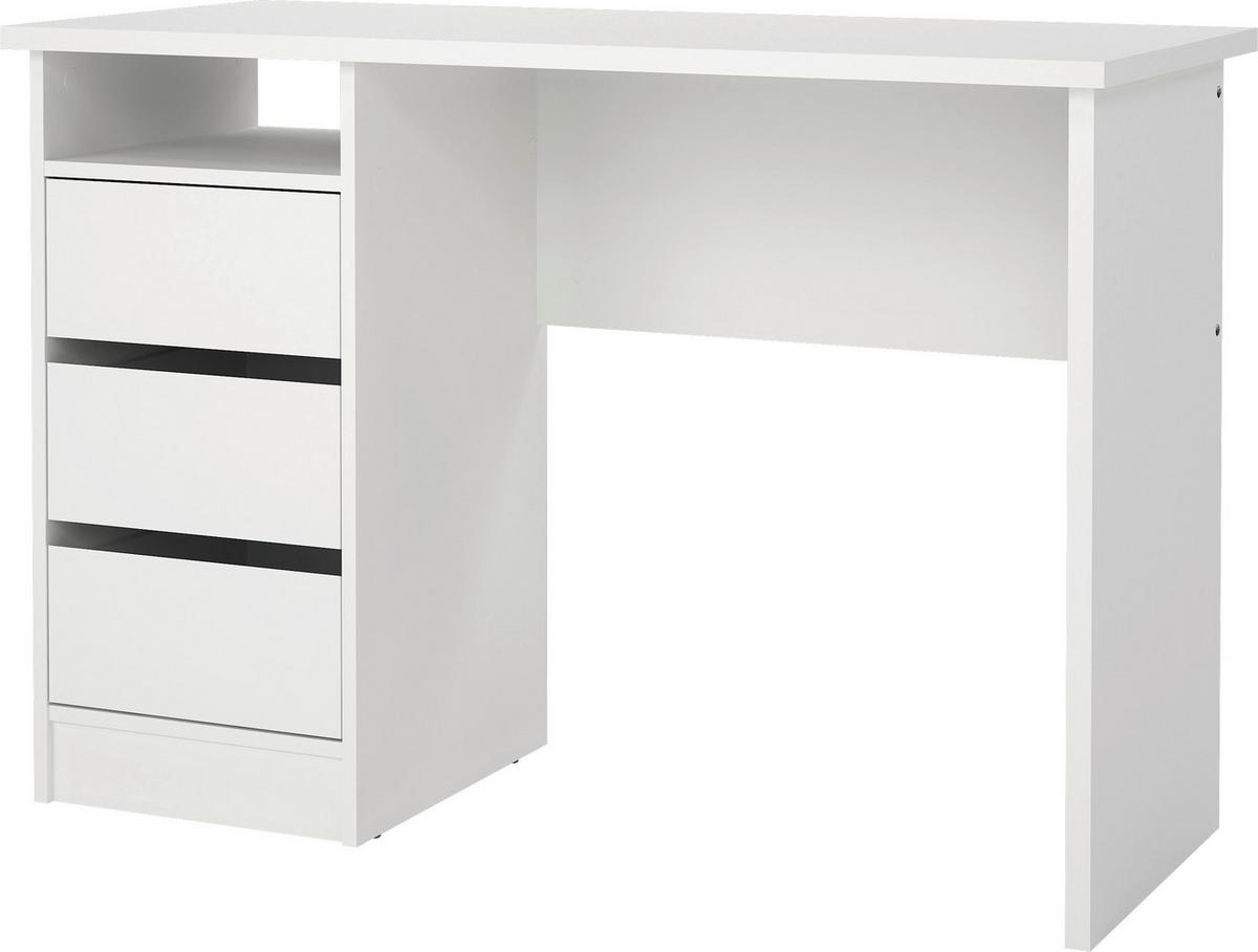 BIURKO FUNCTION PLUS - biały, Modern, materiał drewnopochodny (110/48,5/76cm) - MID.YOU
