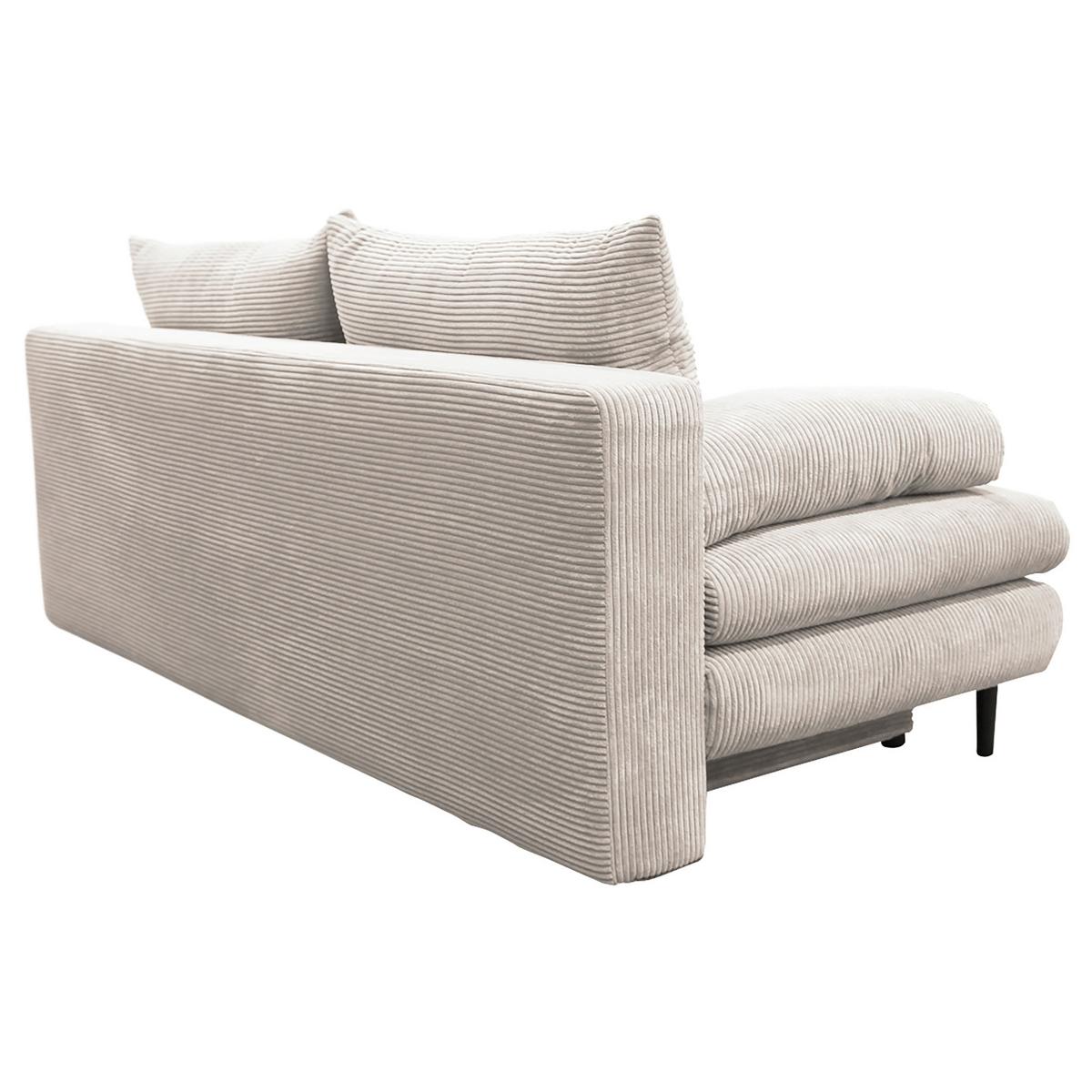 Canapea extensibila FIORE - bej, Design, textil (202/85/99cm) - Modern Living