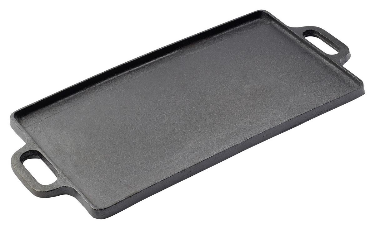 Grillzubehör Echtwerk Grillplatte-Gusseisen Schwarz - Schwarz, Trend, Metall (50,5 /23/1,5cm) - Echtwerk