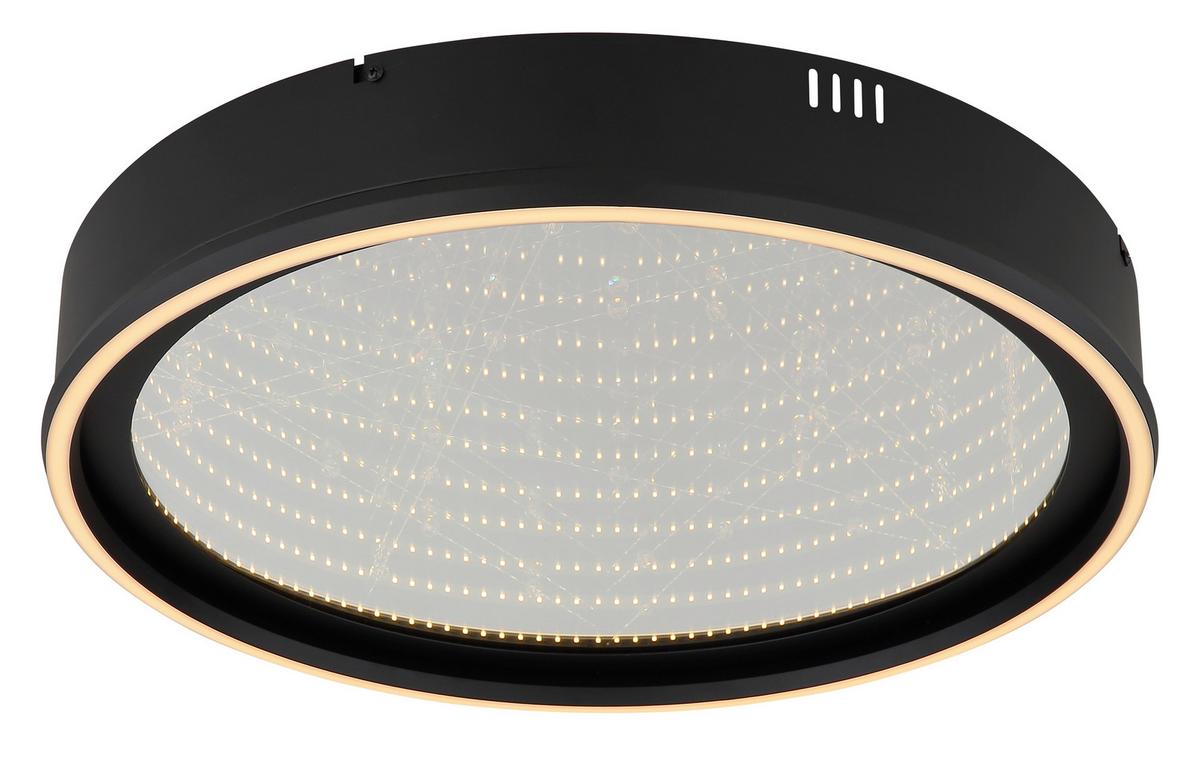 Led Stropna Svjetiljka Mirrora - bijela/prozirno, Design, staklo/metal (51,5/8,5cm) - Globo