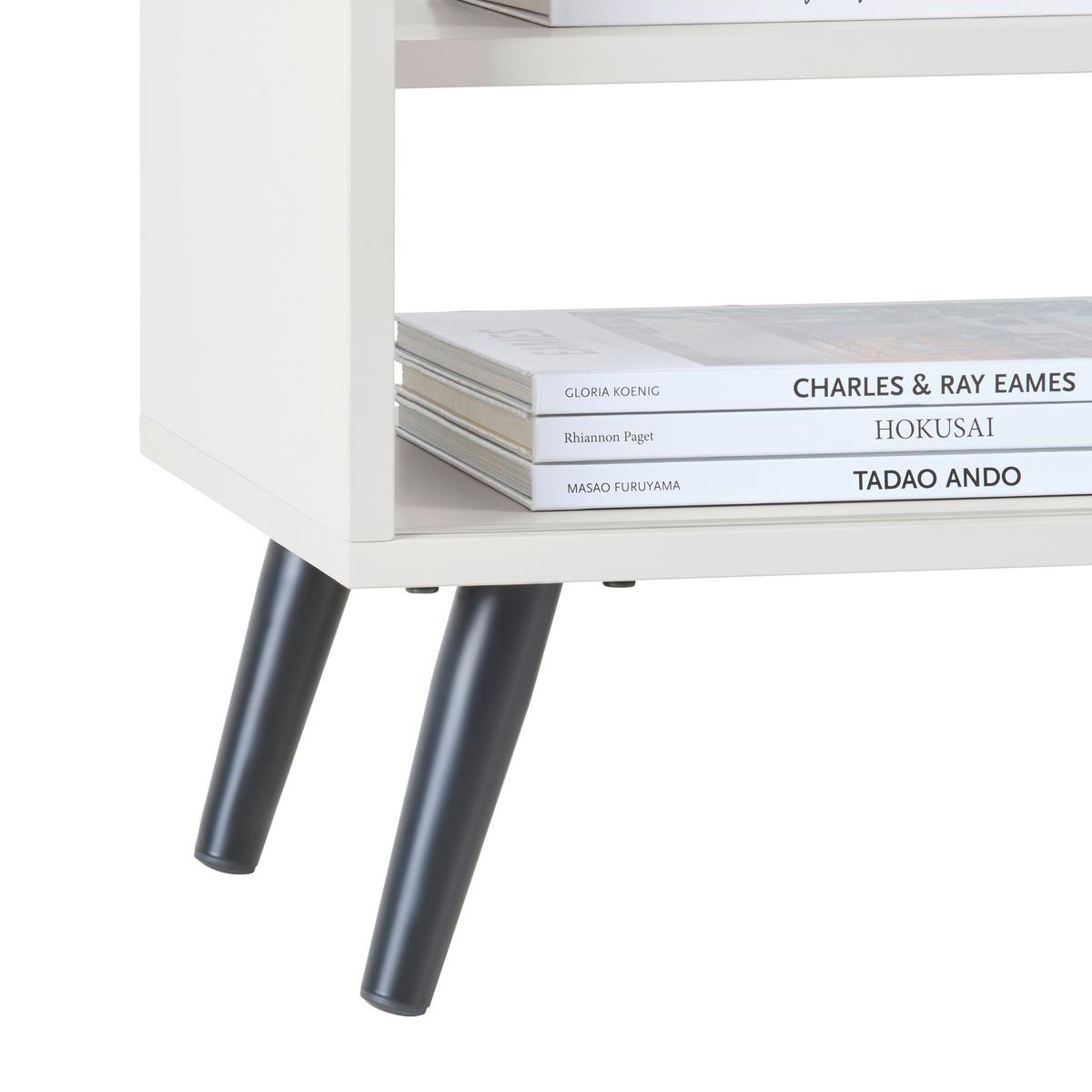 Phonotisch Move Kaschmirfarben - Kaschmir/Schwarz, MODERN, Holzwerkstoff/Metall (80/46/35cm) - Based