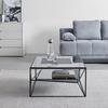 SOFFBORD ANGEL - grå/svart, Modern, metall/glas (70/38/70cm) - Premium Living