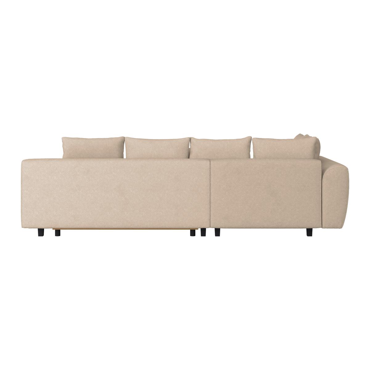 Kutna Garnitura Mendoza - bež/crna, Design, tekstil/drvo (197/309cm) - Modern Living