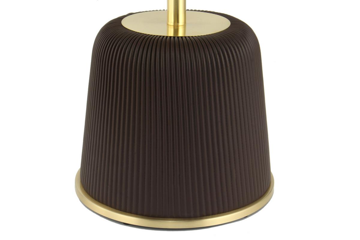 BEISTELLTISCH JOKAI 325 BRAUN - Goldfarben/Braun, Design, Holzwerkstoff/Textil (40/55cm) - Kayoom