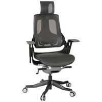 Pisarniški Stol Spektre Black, Siva - siva/črna, Moderno, kovina/umetna masa (67/116/54cm) - MID.YOU