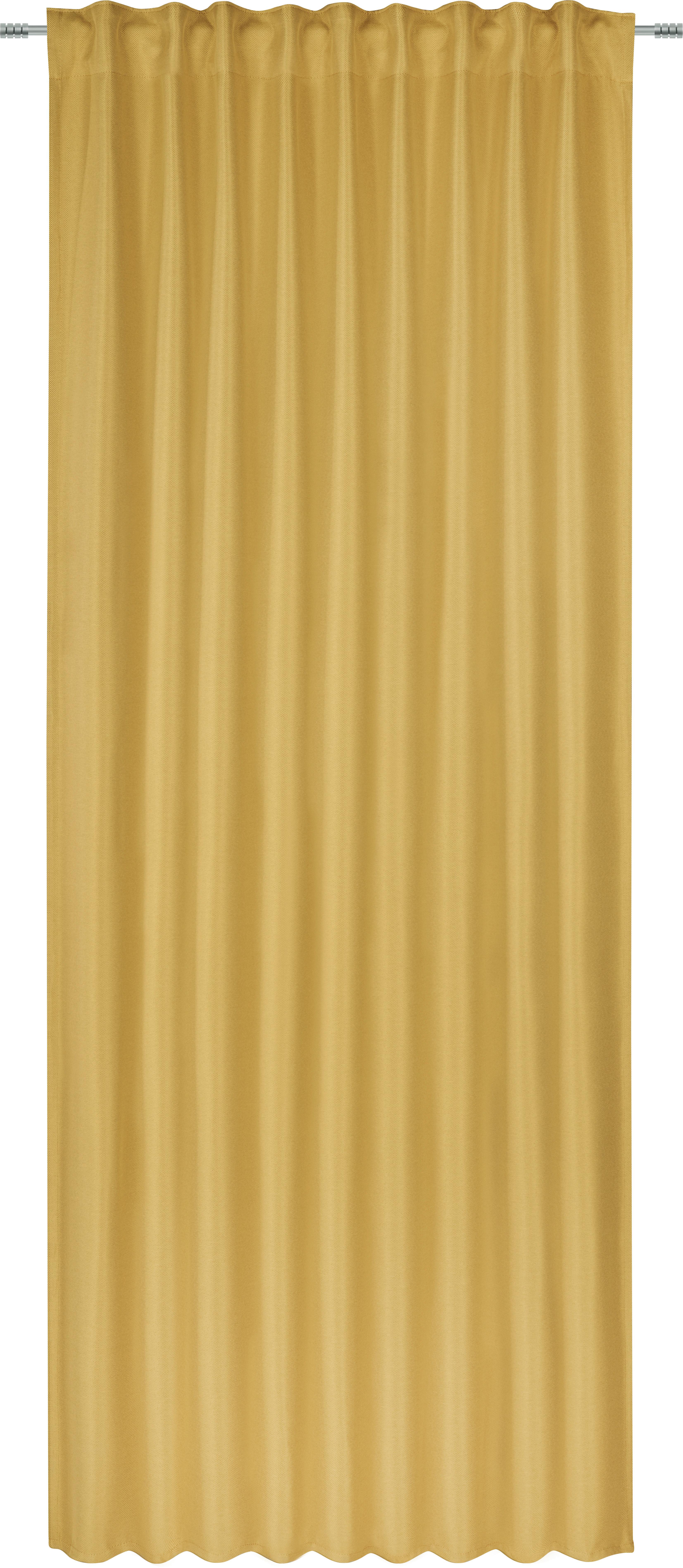 Verdunkelungsvorhang Riccarda in Currygelb ca. 135x255cm - Currygelb, MODERN, Textil (135/255cm) - Premium Living