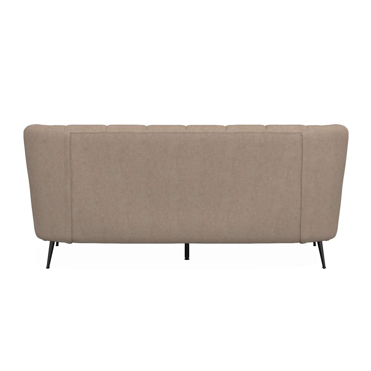 Sofa Liliana Webstoff Braun - Schwarz/Braun, MODERN, Holz/Textil (227/95/93cm) - Bessagi Home