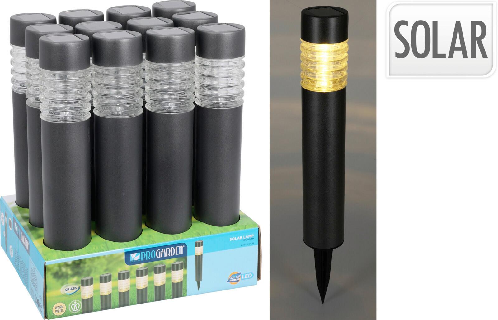 Szolárlámpa Dt3000350 - fém (6/6/27cm)