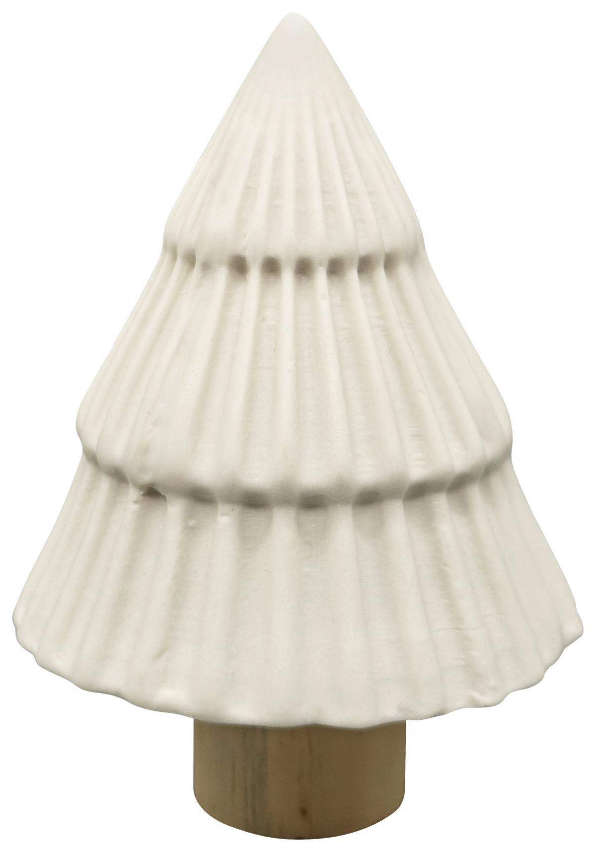 Dekobaum Conny Naturfarben/Weiß ca. 13cm - Naturfarben/Weiß, KONVENTIONELL, Holz/Keramik (9,2/13cm) - Mömax