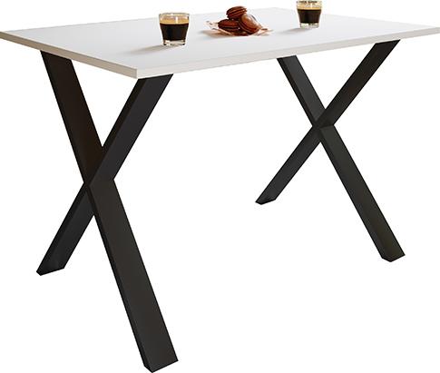 Jedilna Miza Xona, Bela, Črna - črna/bela, Basics, leseni material (110/50/76cm) - MID.YOU
