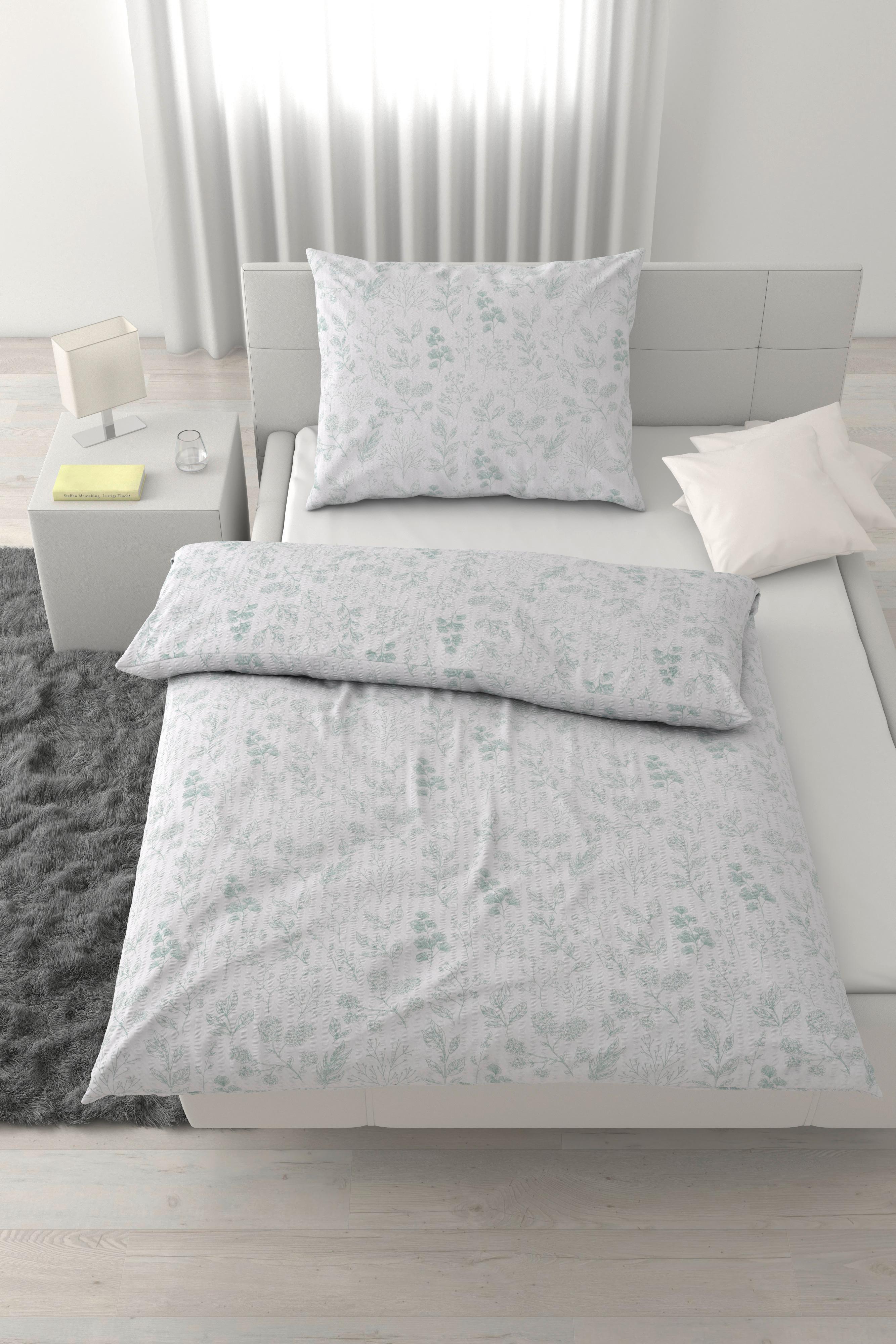 Lenjerie de pat Paris, cca.140x200/50x70cm - verde mentă, textil (140/200cm) - Mömax