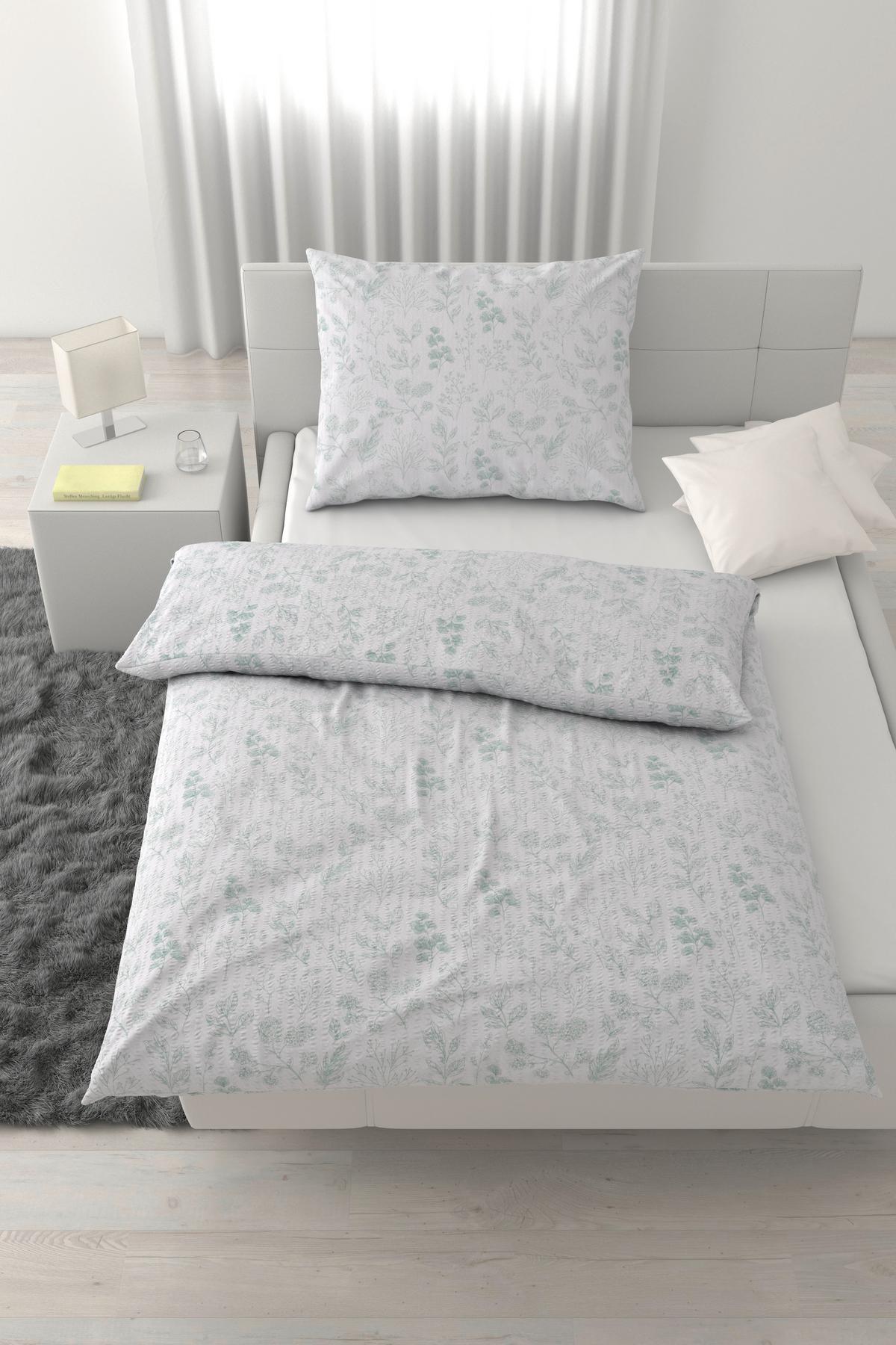 Bettwäsche Paris Mintgrün ca. 140x200cm - Mintgrün, Textil (140/200cm) - Mömax