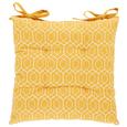 Sitzkissen Honeycomb in Gelb ca. 40x40cm - Gelb/Weiß, LIFESTYLE, Textil (40/40cm) - Mömax modern living Sitzkissen Honeycomb in Gelb ca. 40x40cm - Gelb/Weiß, LIFESTYLE, Textil (40/40cm) - Mömax modern living