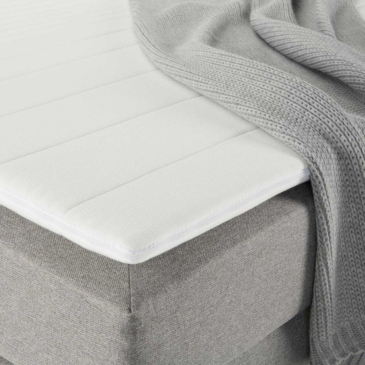 Boxspringbett Flexi 2 in Grau ca. 180x200cm - Schwarz/Grau, KONVENTIONELL, Kunststoff/Textil (180/200cm) - Based