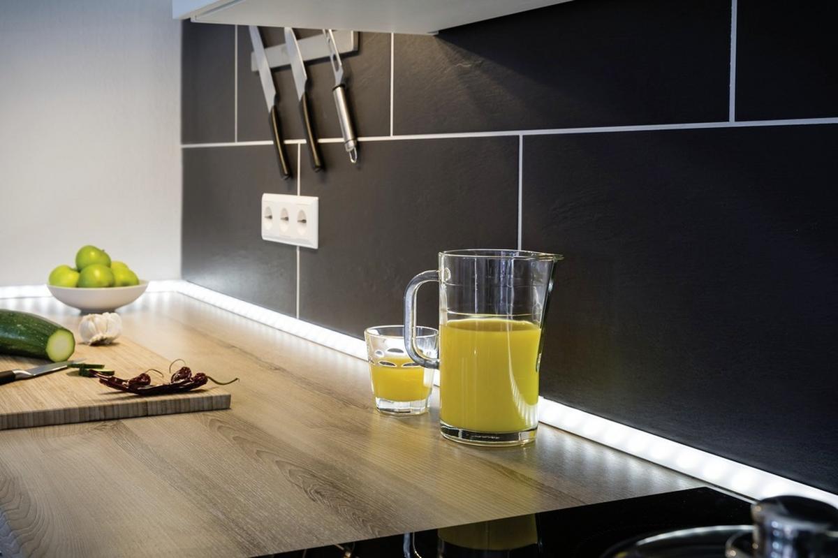 LED-Dekoleuchte Function Delta inkl. Diffusor 2m - Alufarben, Basics, Kunststoff/Metall (200/2/2cm) - Paulmann