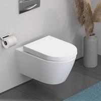 Capac WC D-Form - alb, Konventionell, plastic (34,5/5,5/45,5cm) - Schütte