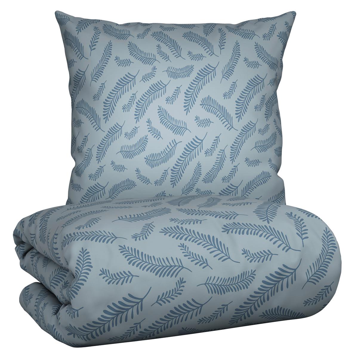 BETTWÄSCHESET FERNS XXL - Blau, Modern, Textil (200/210cm) - Mömax