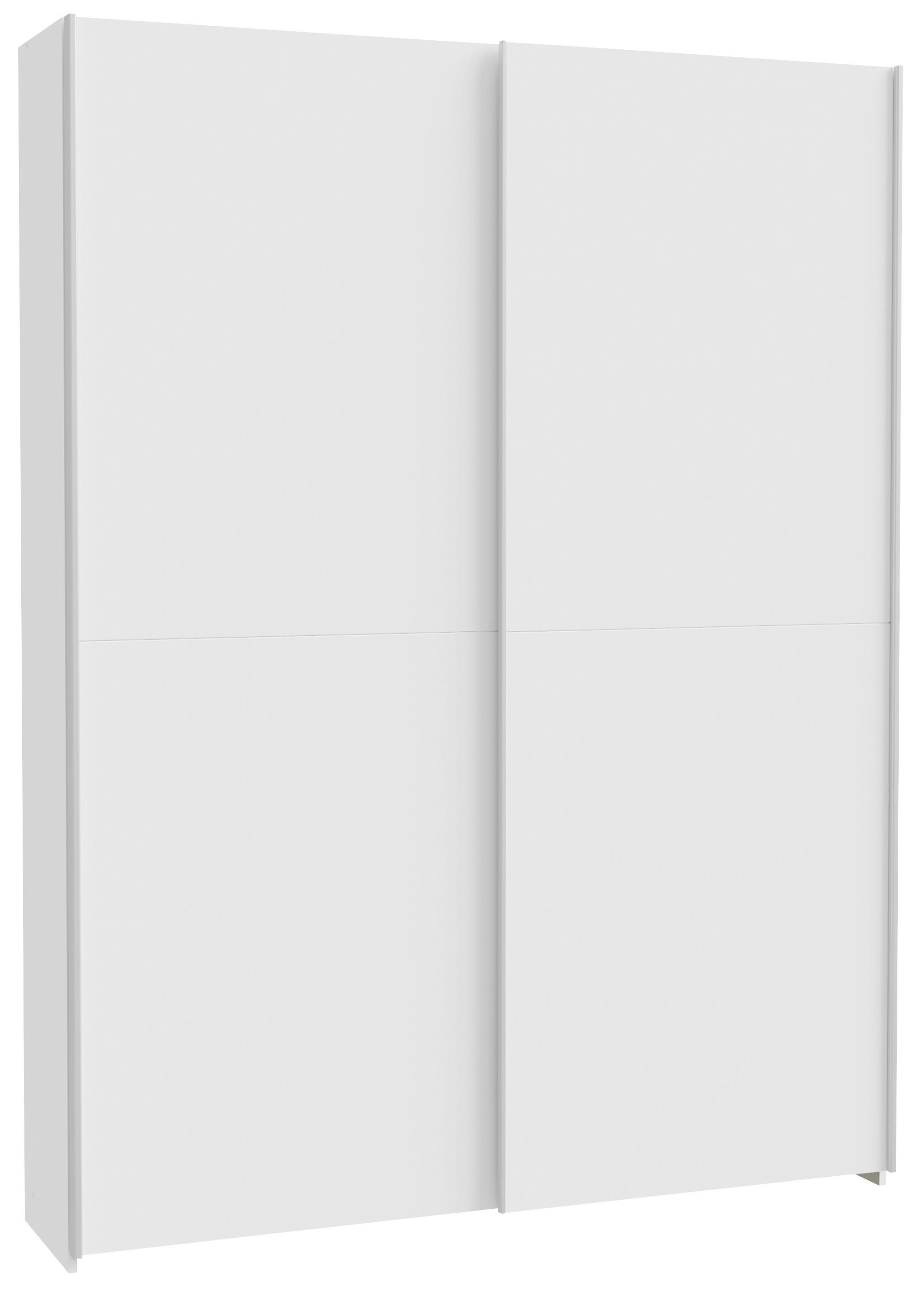 Ormar S Kliznim Vratima Home Nook - bijela/boje aluminija, Basics, drvni materijal/metal (150,1/210/39,1cm) - Modern Living