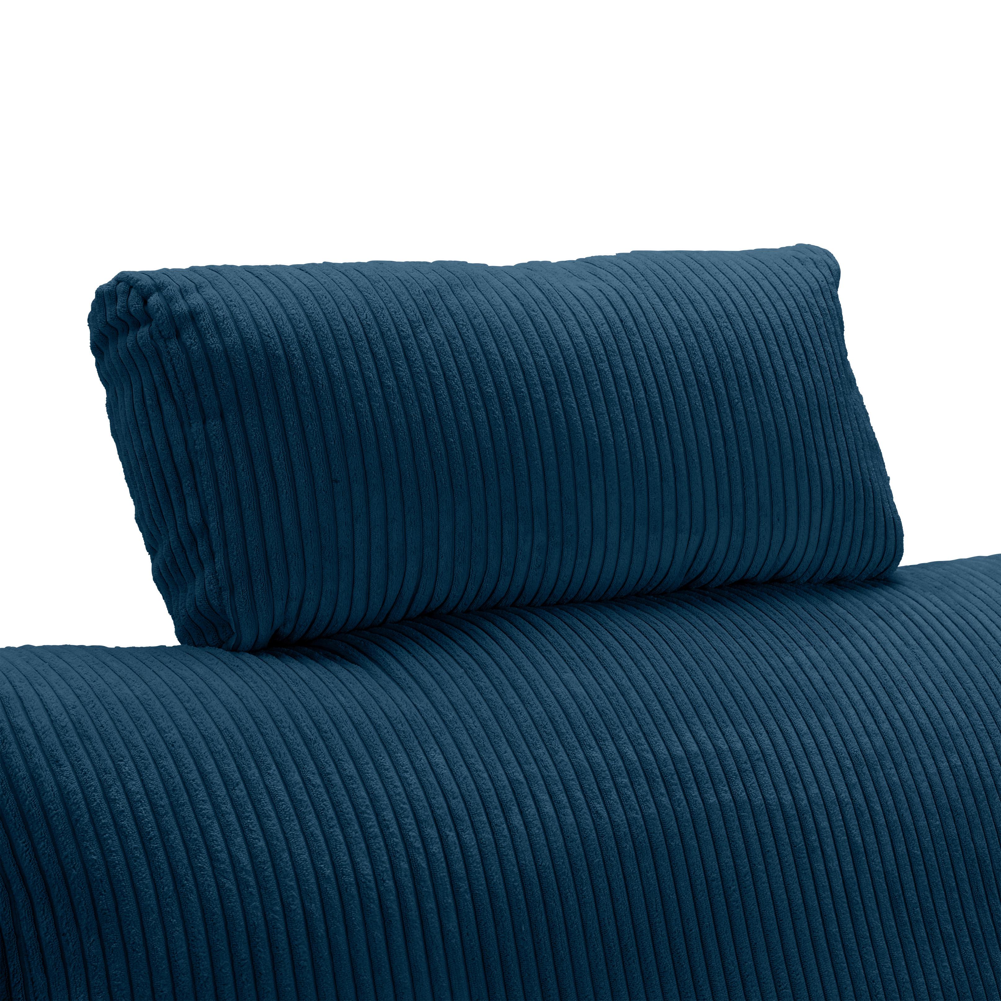 Kopfstütze Lille Blau - Royalblau, MODERN, Textil (58/23/10cm) - Mömax