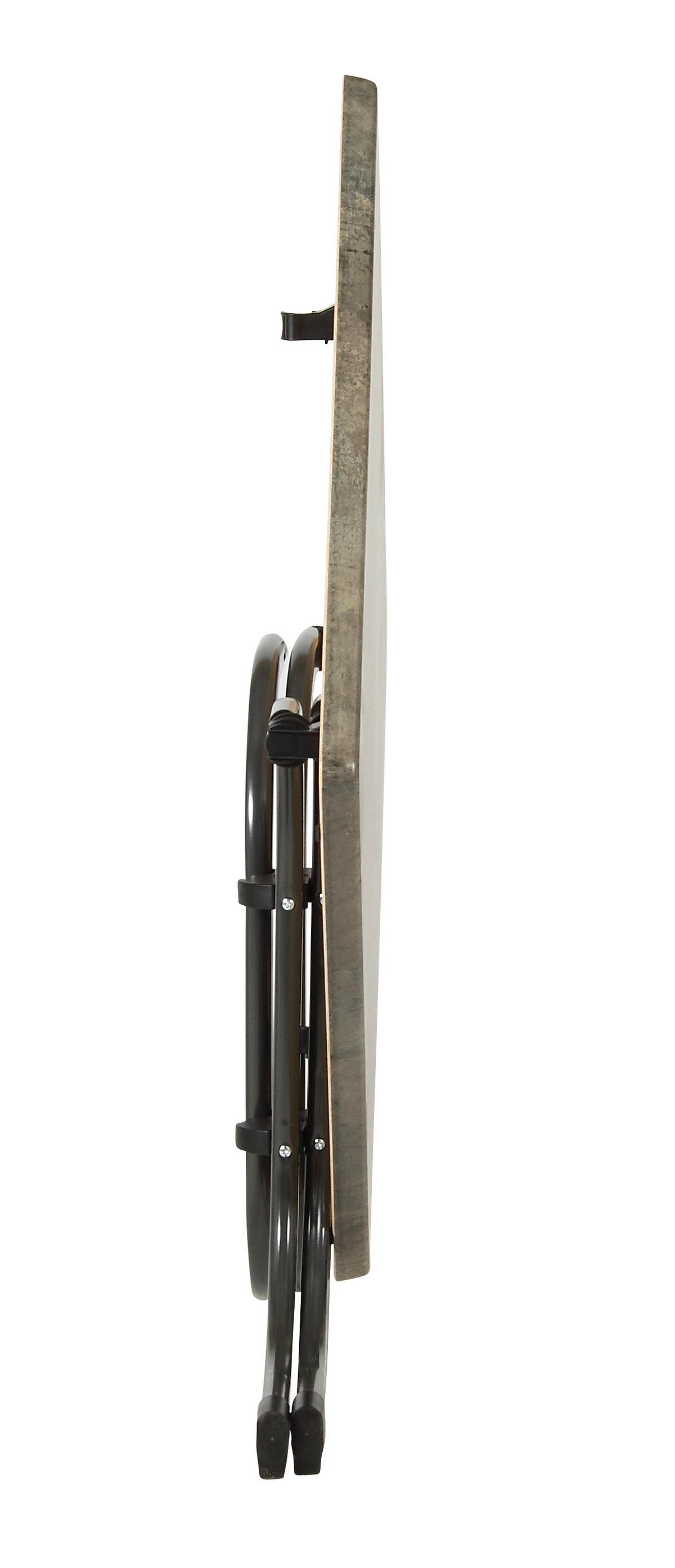 Vrtna Zložljiva Miza Acamp, Siva - siva/antracit, Basics, kovina/leseni material (80/80/72cm) - Gardenson