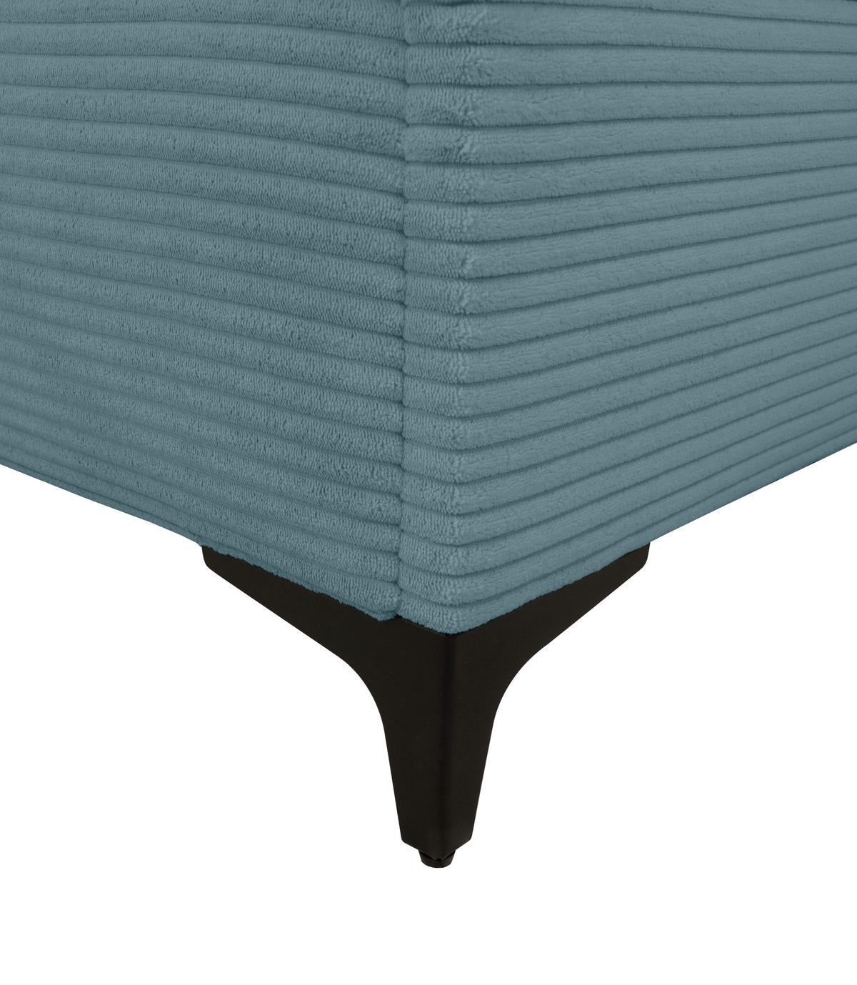 Boxbett Jerry Smaragdgrün ca. 140x200cm - Smaragdgrün/Schwarz, KONVENTIONELL, Textil (140/200cm) - Mömax