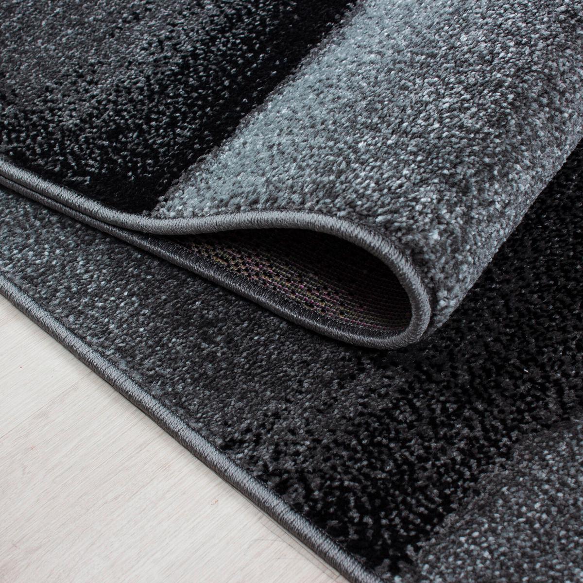Läufer Lucca Schwarz ca. 80x250cm - Schwarz, Trend, Textil (80/250cm) - Novel