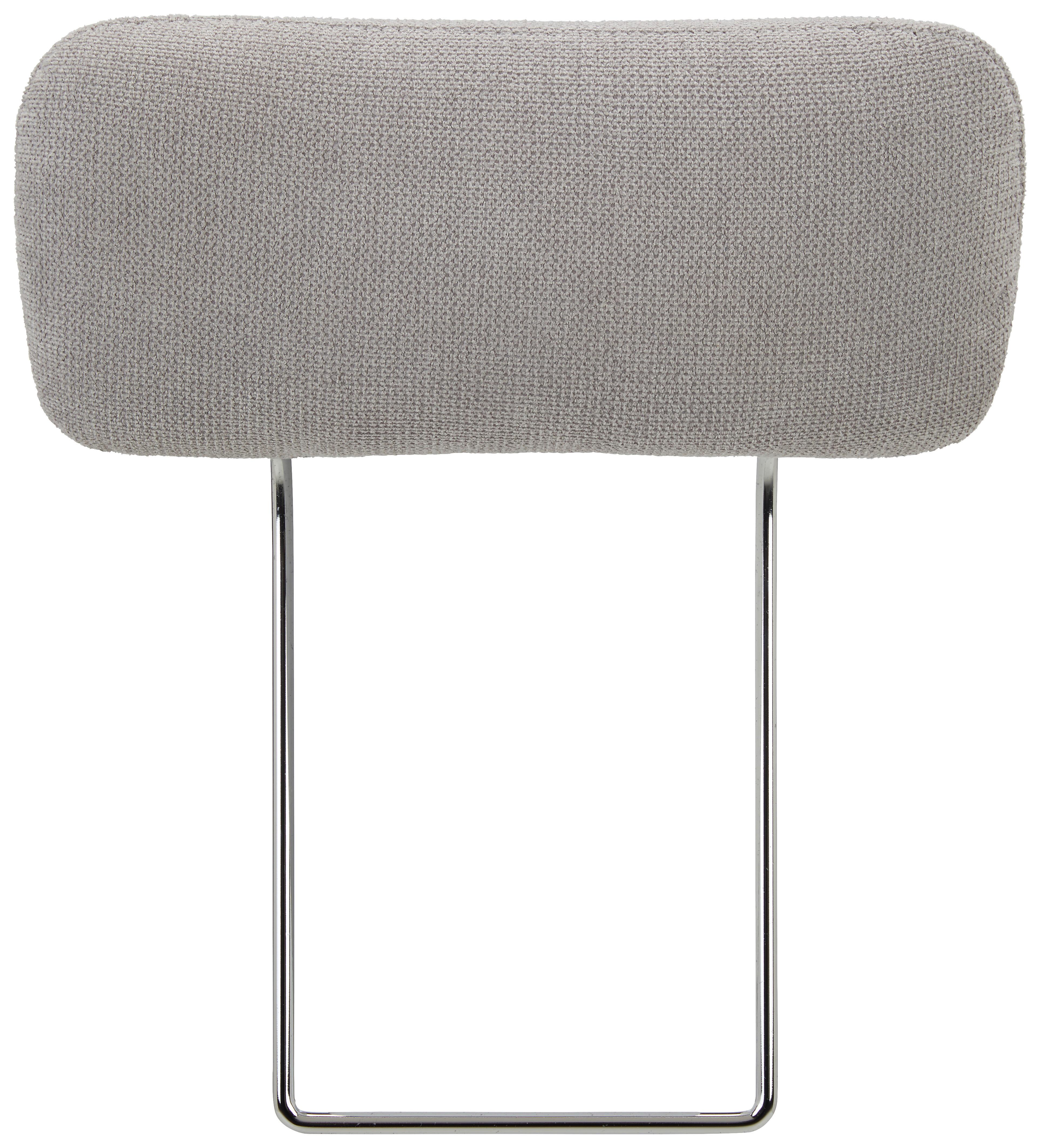 Kopfstütze In Grau - Silberfarben/Grau, Konventionell, Textil (51/20cm) - Mömax
