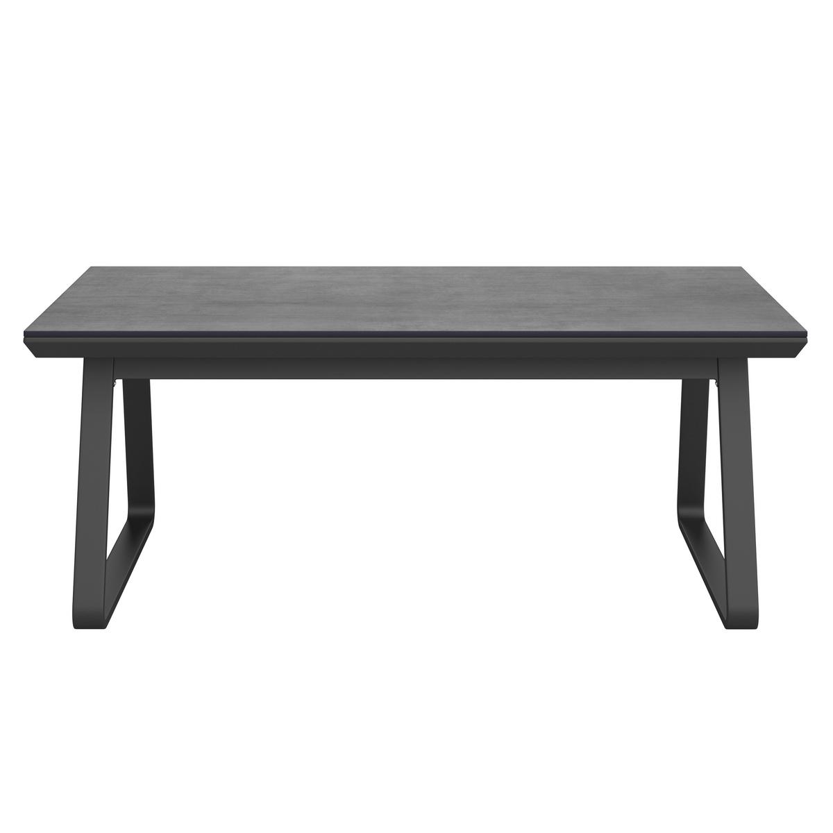 Dining-Loungeset Emmy Dunkelgr Metall/Outdoorstoff - Dunkelgrau/Anthrazit, MODERN, Kunststoff/Textil (318/71/78cm) - Bessagi Garden