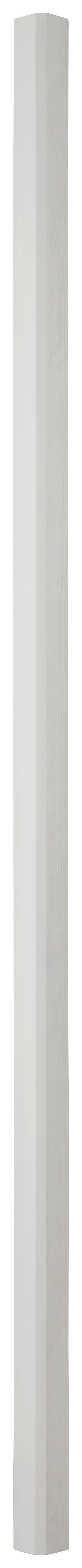 Eckleiste aus Kiefer in Weiß - Weiß, ROMANTIK / LANDHAUS, Holz (7cm) - Mömax