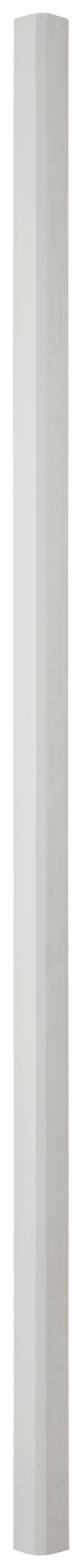 Eckleiste aus Kiefer in Weiß - Weiß, ROMANTIK / LANDHAUS, Holz (7cm) - Mömax