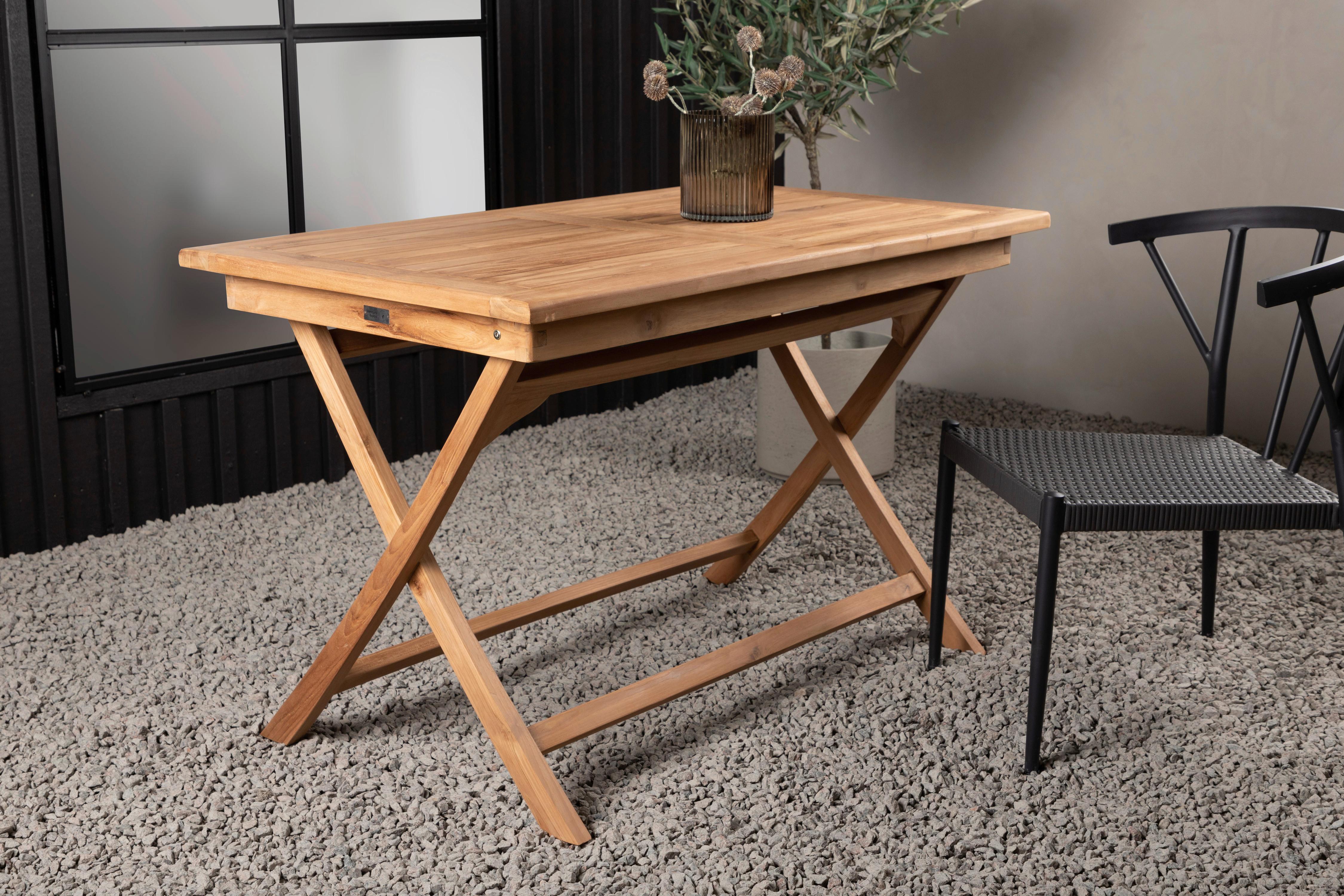 Gartentisch Kenya ca. 120x70x75 cm Teakholz - Teakfarben, KONVENTIONELL, Holz (120/70/75cm) - Gardenson