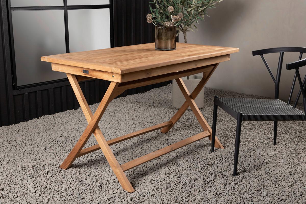 Gartentisch Kenya ca. 120x70x75 cm Teakholz - Teakfarben, KONVENTIONELL, Holz (120/70/75cm) - Gardenson