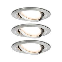 LED-Deckenleuchte Nova max. 3x 6,5 Watt - Alufarben, Basics, Metall (8,4/8,4/3,0cm) - Paulmann