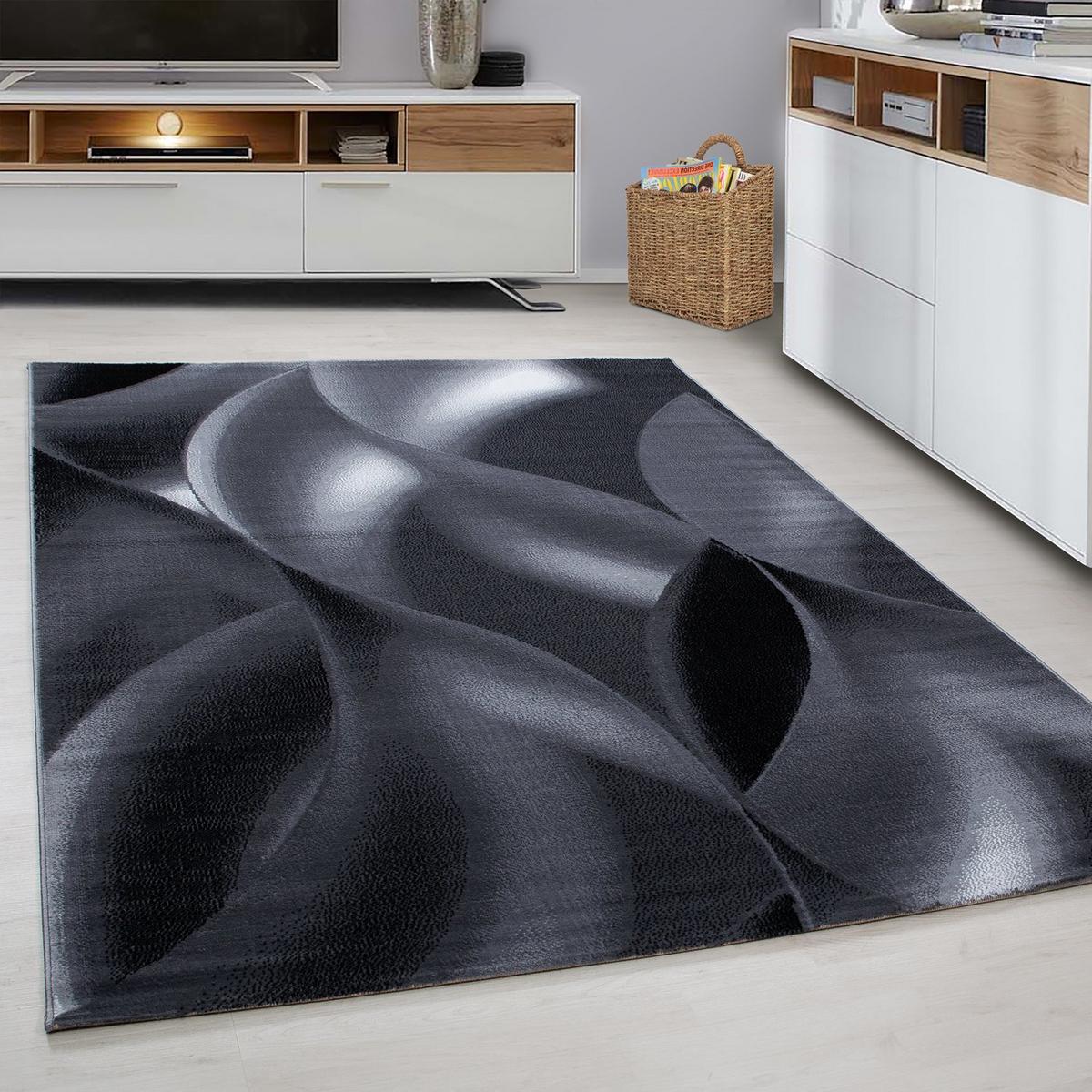 Webteppich Plus Black Schwarz ca. 160x230cm - Schwarz, KONVENTIONELL, Textil (160/230cm) - Novel