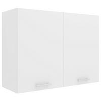 Kuhinjska Zgornja Omarica Esilo, Bela - bela/barve aluminija, Konvencionalno, kovina/leseni material (80/60/31cm) - MID.YOU